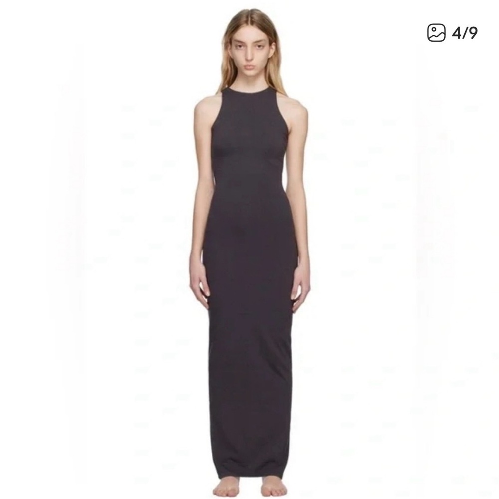 SKIMS Black Maxi Dress